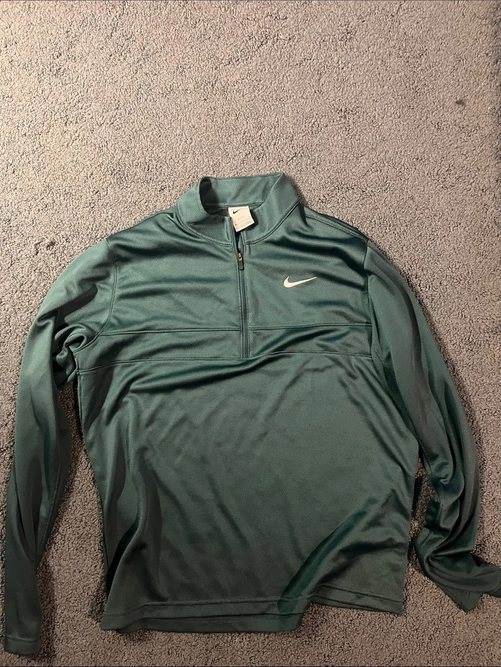 Nike Men’s Teal Quarter-Zip Performance Pullover